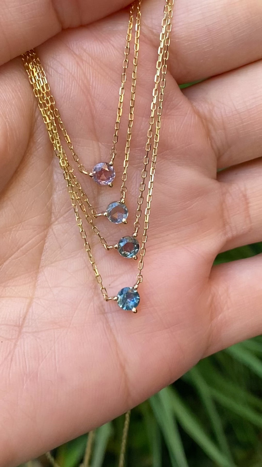 Whisper Madagascar Sapphire Necklace 4.0mm