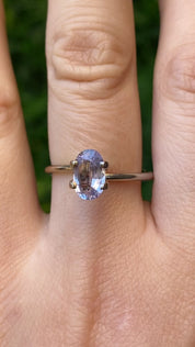 1.28ct Oval Cut Lavender Blue Madagascar Sapphire so628