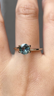1.38ct ラウンドカットライトブルーサファイア モンタナ産 SR292
