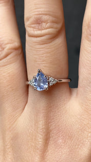 Teresa Ring, 1.06ct Blue Madagascar Sapphire