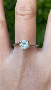 1.08ct Round Cut Mint Green Montana Sapphire SR198