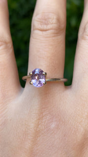 1.50ct Oval Cut Lavender Purple Madagascar Sapphire SO579