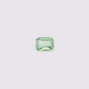 1.12ct Emerald Cut Light Blue Green Madagascar Sapphire SF500