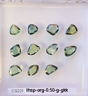 0.50ct Organic Shape Green Sapphire CS221