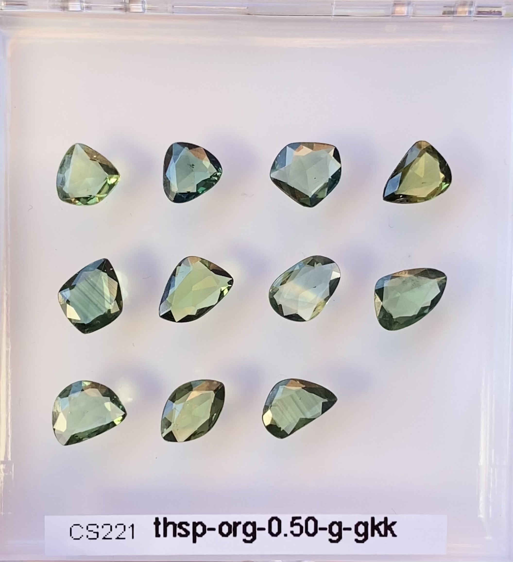 0.50ct Organic Shape Green Sapphire CS221