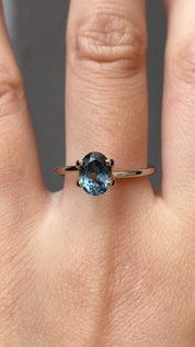 1.38ct オーバルカット ティールブルーサファイア モンタナ産 SO444
