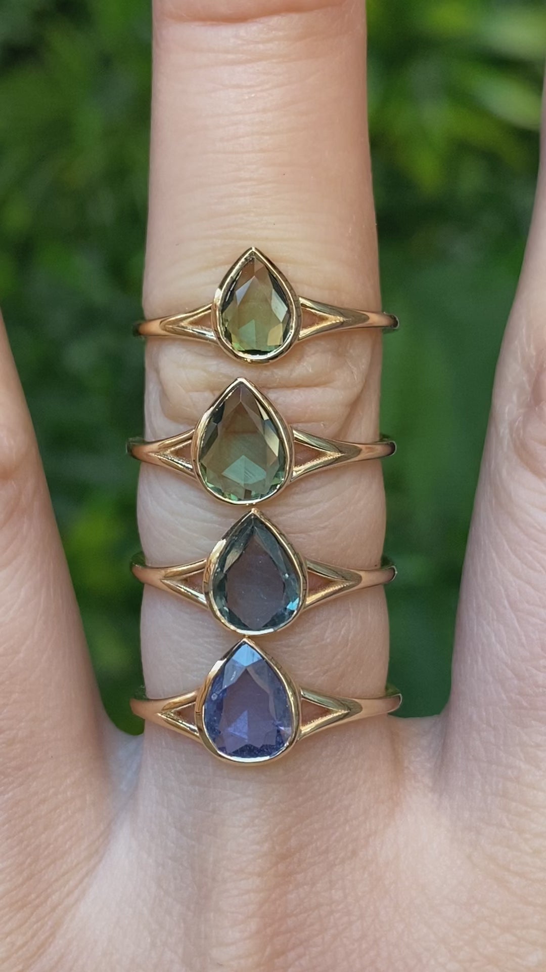 Kylie Ring, Unheated Sapphire