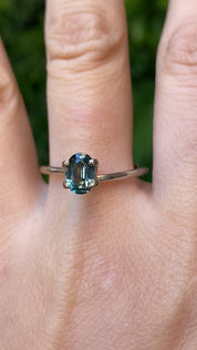 0.93ct Oval Cut Blue Green Montana Sapphire SO598