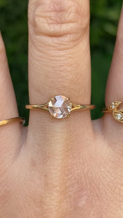 Kylie Ring, 0.50ct Round Rose Cut Diamond