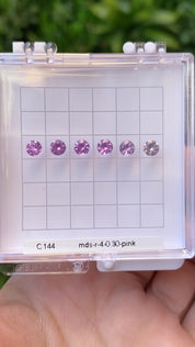 0.30ct Calibrated Round Madagascar Pink Sapphire (4.0mm) CS144