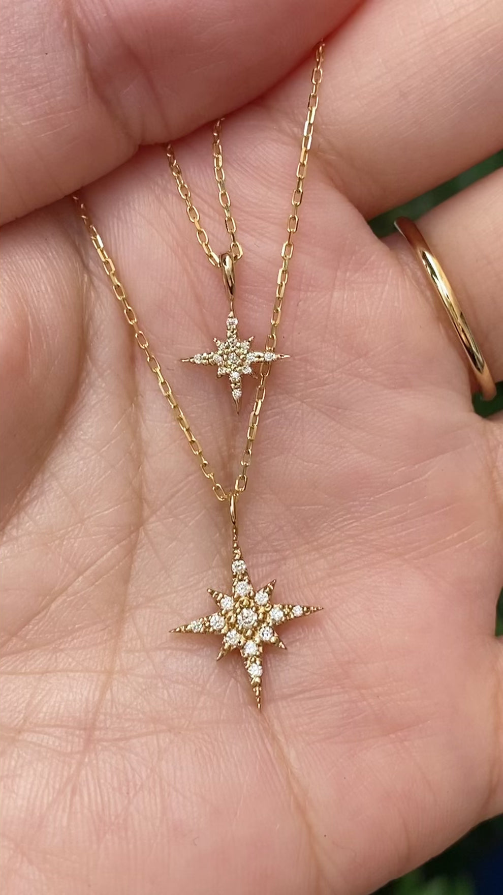 Starburst Diamond Charm 17mm