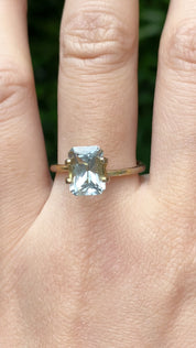 Radiant Cut Unheated Aquamarine 2.11ct