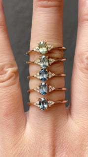 Teresa Ring, 0.60ct Montana Sapphire