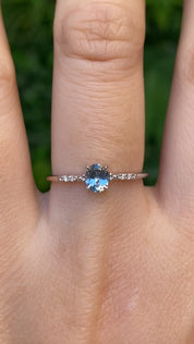 Eloise Ring, 0.45ct Montana Sapphire