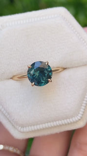 Sara Ring, Blue Green Sapphire