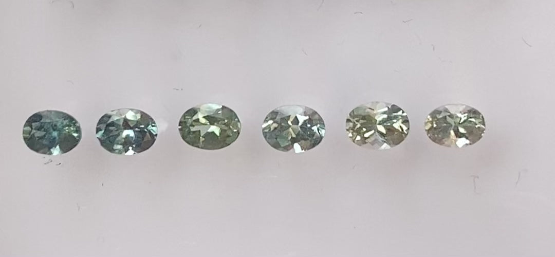 0.20ct Calibrated Oval Montana Sapphires Green (4.0mm) CS024