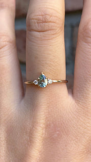 Emilie Ring, 0.45ct Montana Sapphire