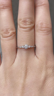 Estel Fleur Ring, 0.25ct Diamond