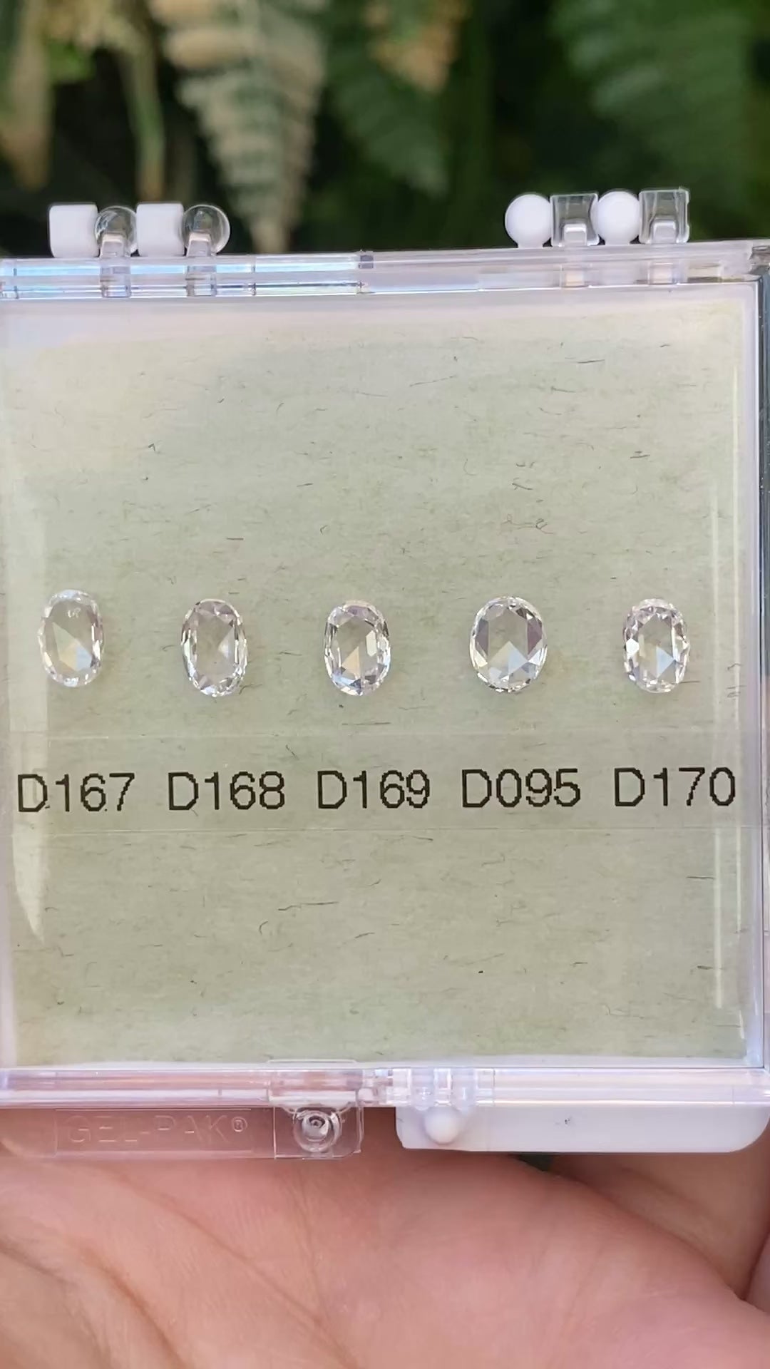 Rose Cut Oval Natural Diamond (6.0-7.0mm)