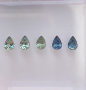 0.60-0.70ct Calibrated Pear Montana Sapphires (7.0mm)