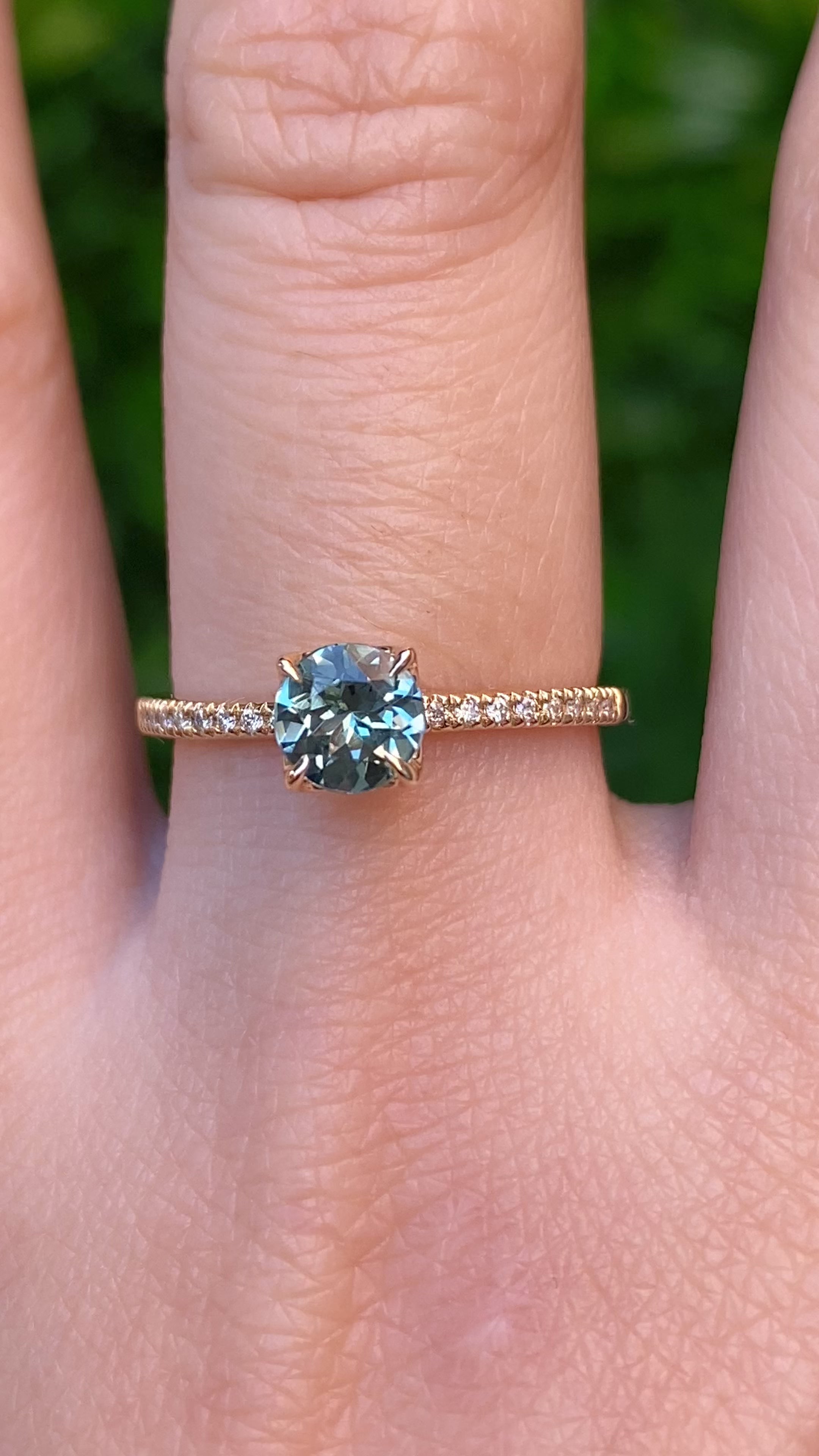 Maria Ring, 0.75ct Montana Sapphire