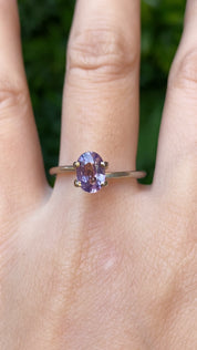 1.23ct Oval Cut Lavender Purple Madagascar Sapphire SO574
