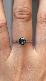 Alice Ring, 0.85ct Dark Green Queensland Sapphire