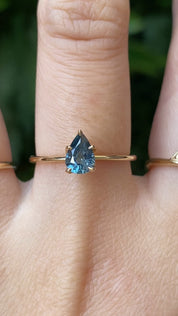 Sara Ring, 0.70ct Montana Sapphire