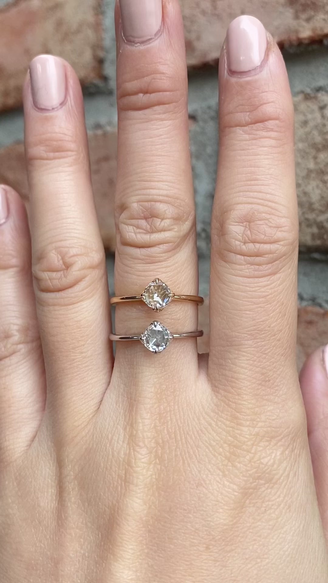 Alice Ring, 0.40ct Rose Cut Diamond