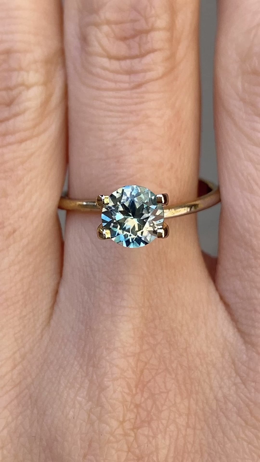 1.36ct ブルー グリーン サファイア モンタナ産 SR170