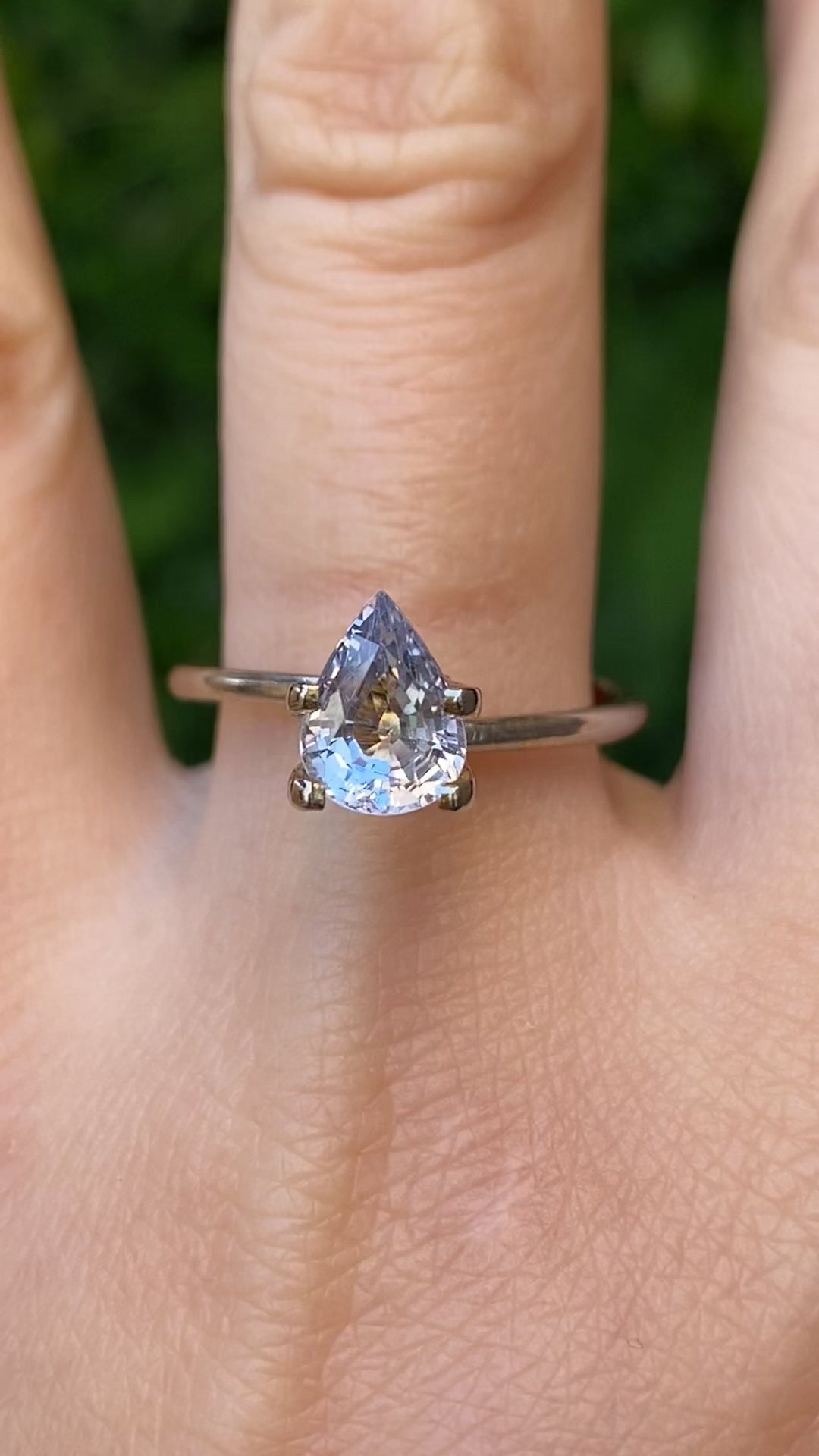 1.66ct Pear Cut Lavender Blue Madagascar Sapphire SF534