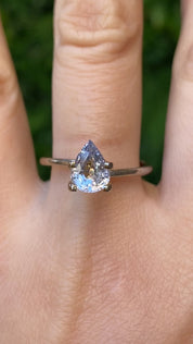 1.66ct Pear Cut Lavender Blue Madagascar Sapphire SF534