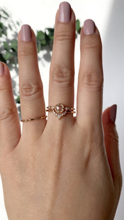 Stella Round Rose Cut Diamond Ring