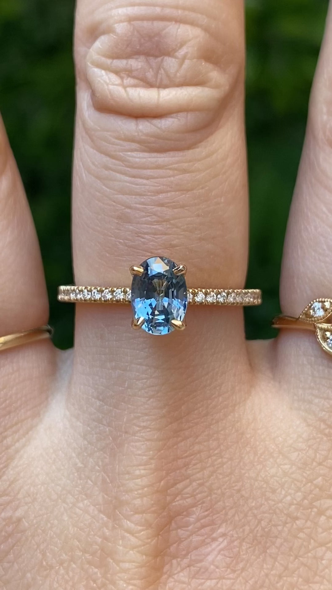 Maria Ring, 1.17ct Blue Montana Sapphire
