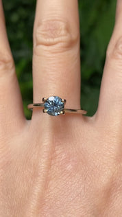 1.17ct Round Cut Teal Blue Montana Sapphire Sapphire SR454