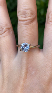 1.35ct Round Cut Light Lavender Purple Blue Montana Sapphire SR383