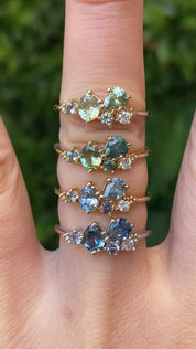 Stardust Cluster Ring, Five Stones