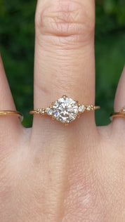 Estel Fleur Ring, 1.00ct Diamond | GIA Certified