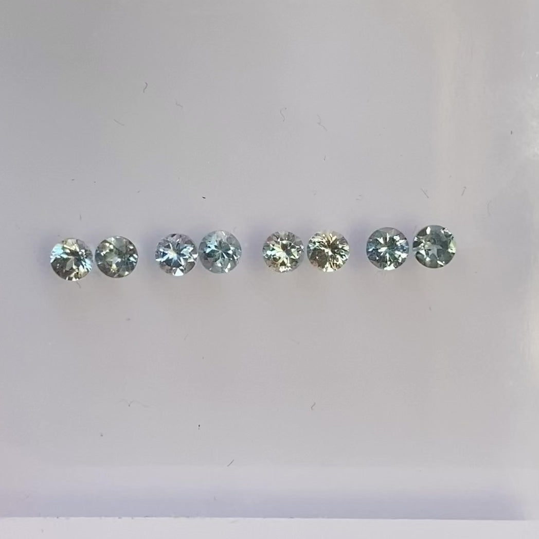Moon & Star Stud Earrings - Montana Sapphire