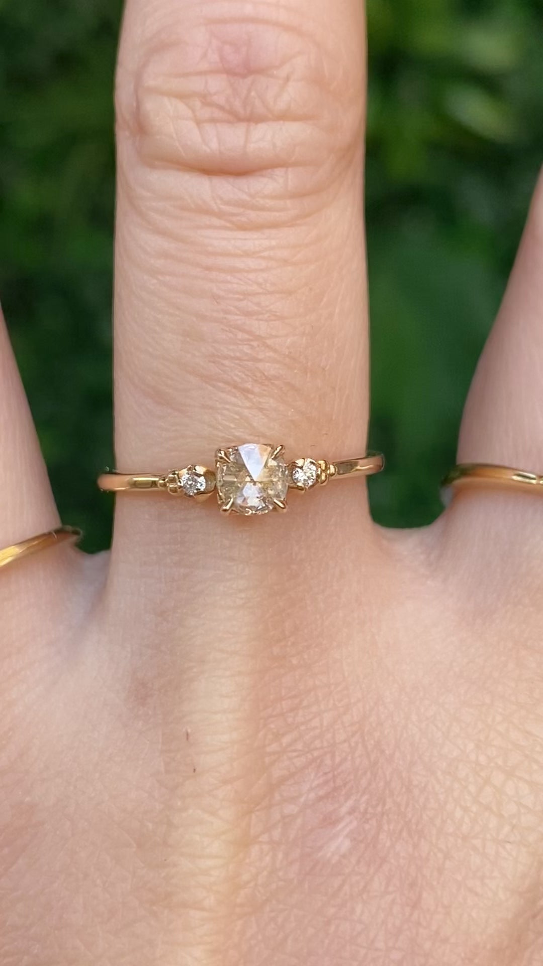 Estel Ring, 0.30ct Rose Cut Diamond