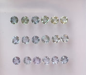 0.25ct Calibrated Round Madagascar Blue Green Sapphires (4.0mm) CS317