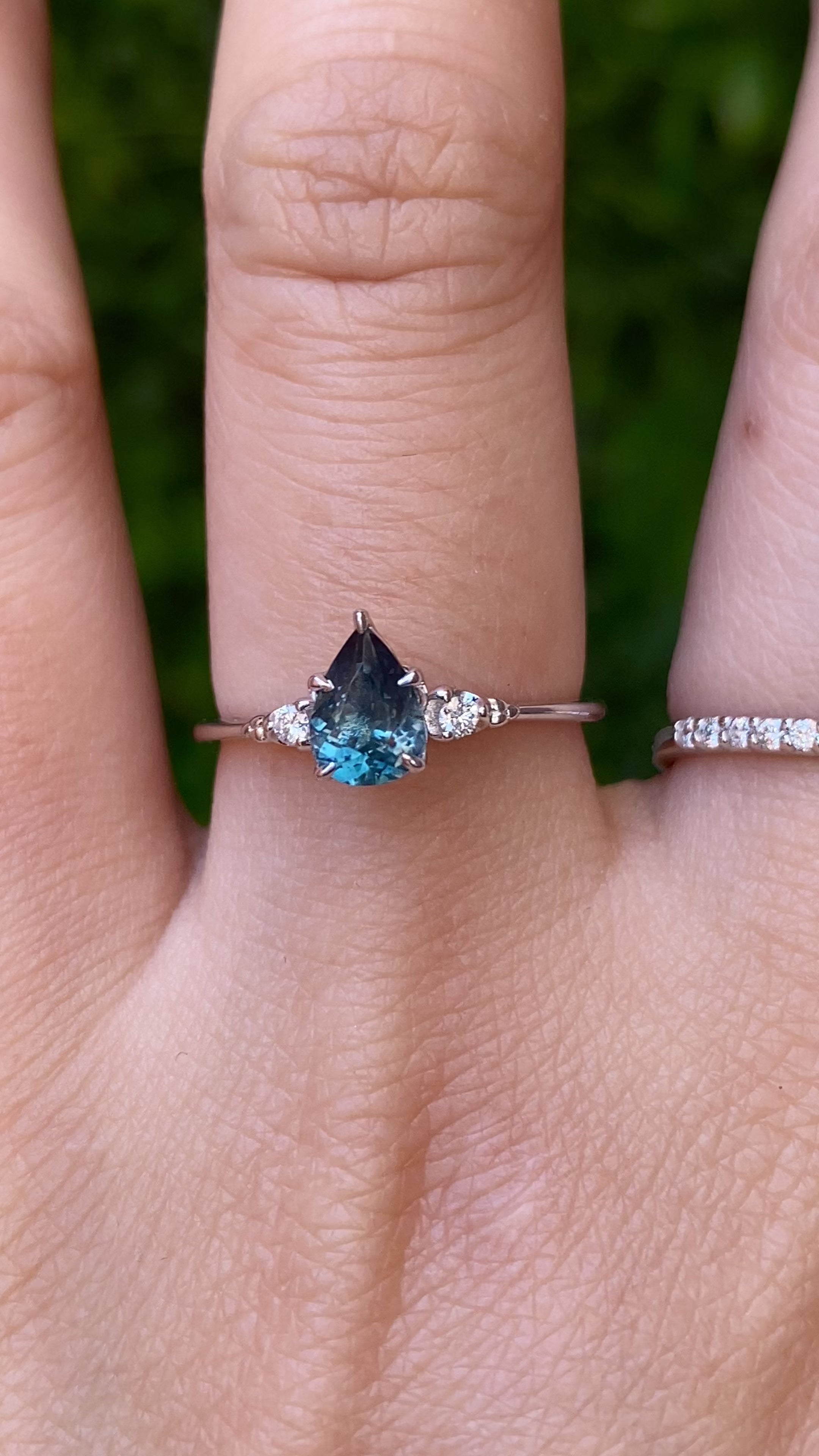 Estel Ring, 0.80ct Montana Sapphire