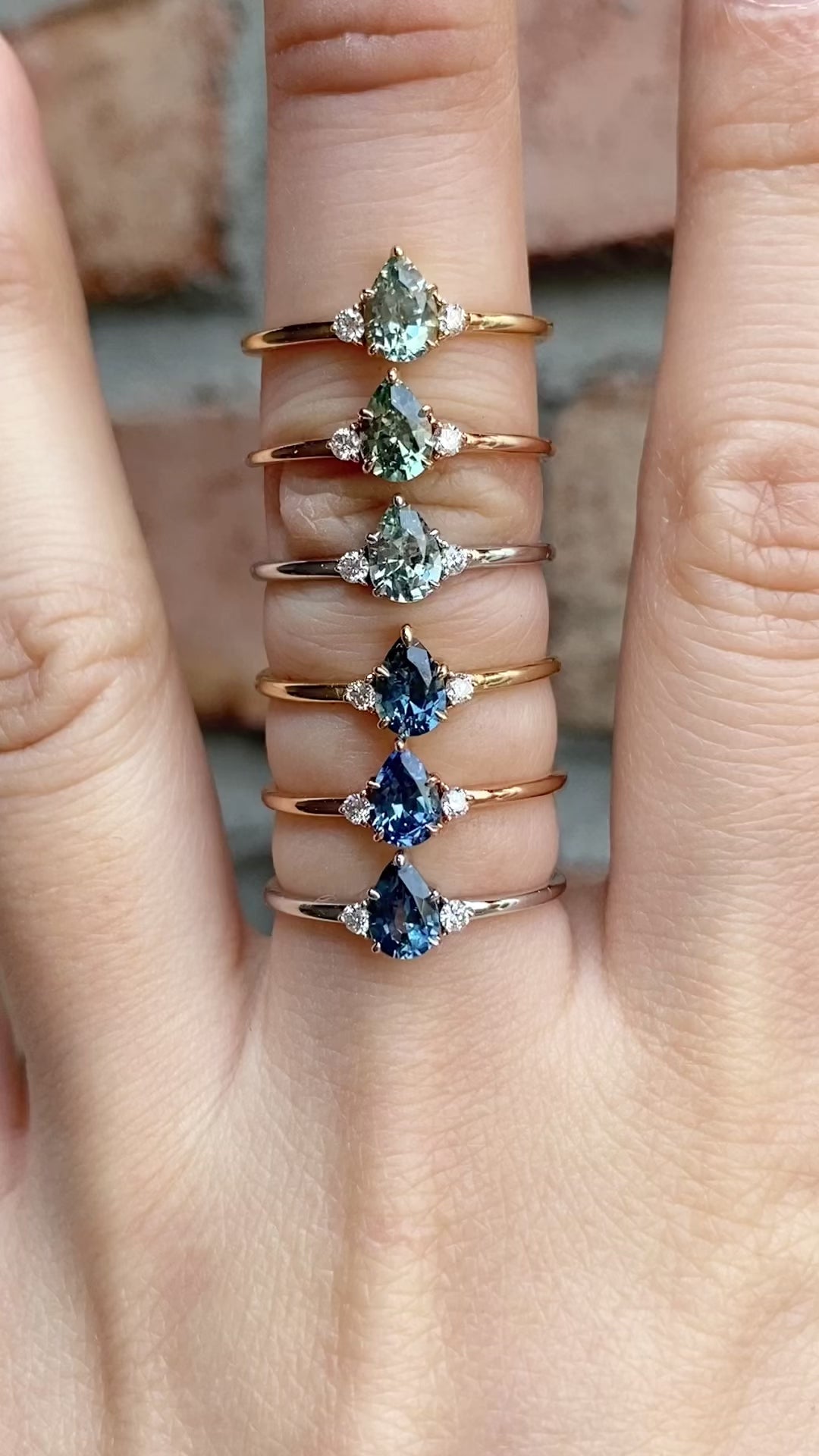 Emilie Ring 0.50ct Montana Sapphire