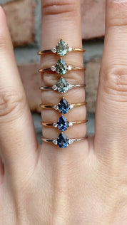 Emilie Ring 0.50ct Montana Sapphire
