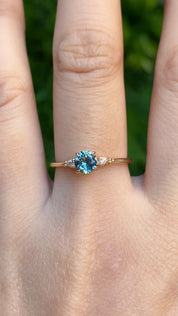 Estel Ring, 0.70ct Montana Sapphire