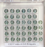 4.3mm 0.35ct グリーンサファイア マダガスカル産