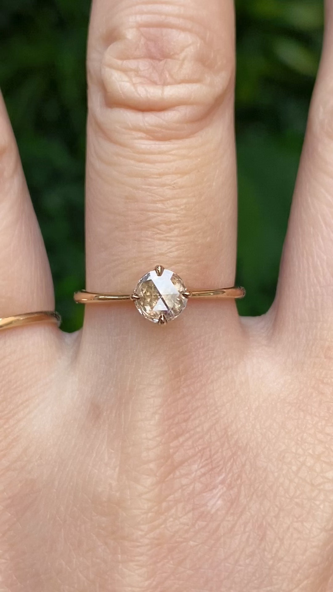 Alice Ring, 0.40ct Rose Cut Diamond