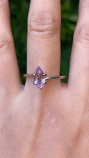 1.20ct Marquise Cut Light Lavender Purple Madagascar Sapphire SF454