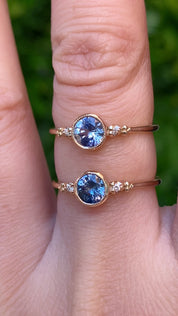 Estel Bezel Ring, 0.55ct Tunduru Sapphire