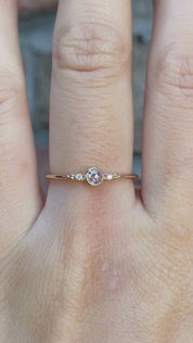 Estel Bezel Ring, Rose Cut Diamond